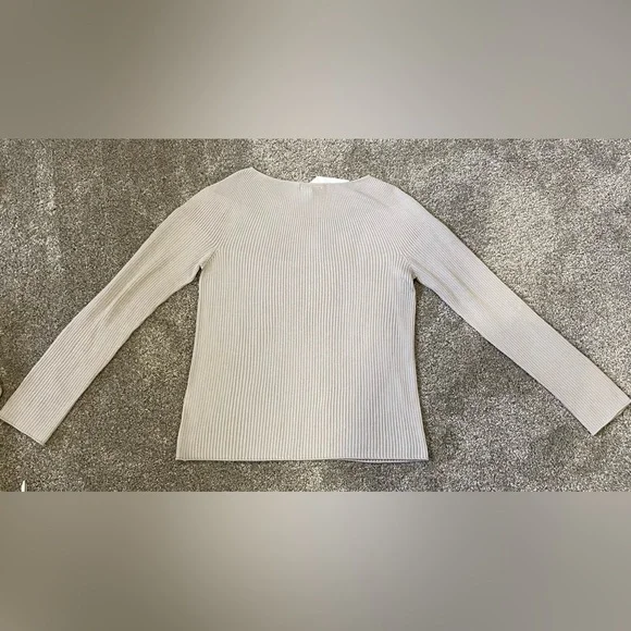 Uniqlo Size XXL Women's Ribbed Sweater - Light Taupe - Picture 4 of 11